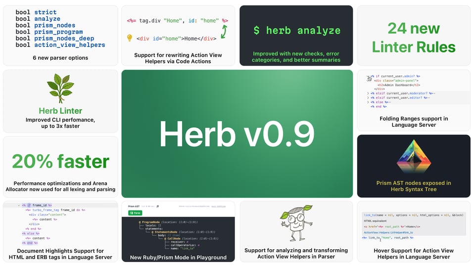 Herb v0.9.0 summary