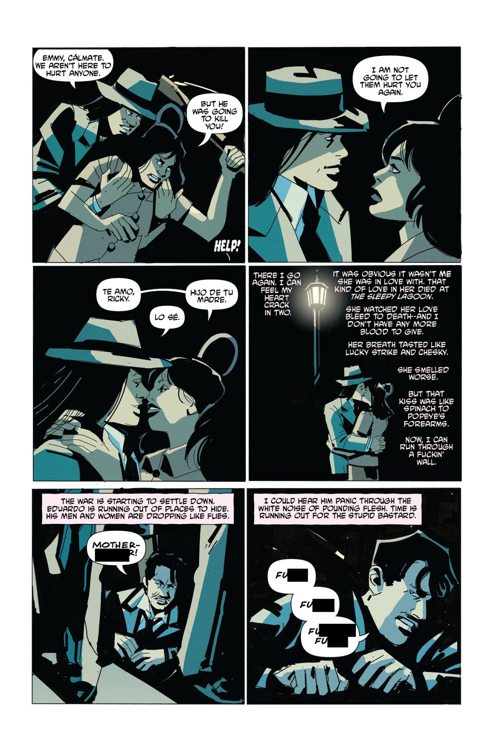 death to pachuco #5 art by rachel merrill, lee loughridge, and henry barajas.