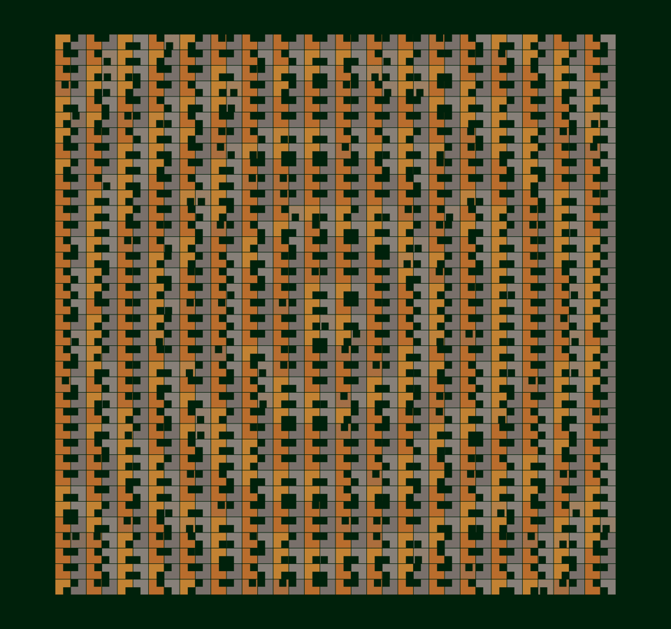 A still image of the work this newsletter pertains to, revealing subtle patterns.