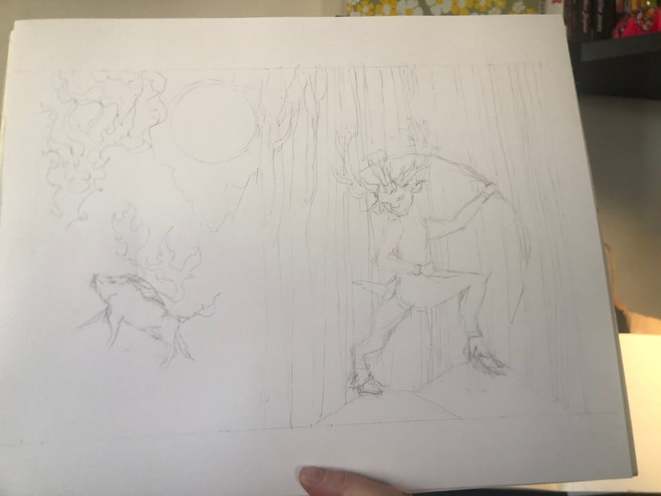 the king is rampaging about the forest