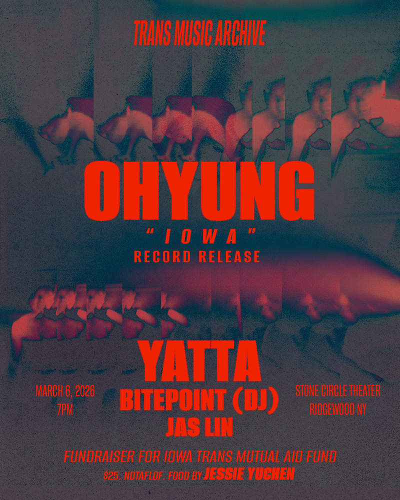 Release show poster, info in email