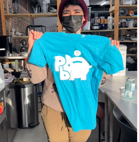 RVAPB collaborator with a tshirt