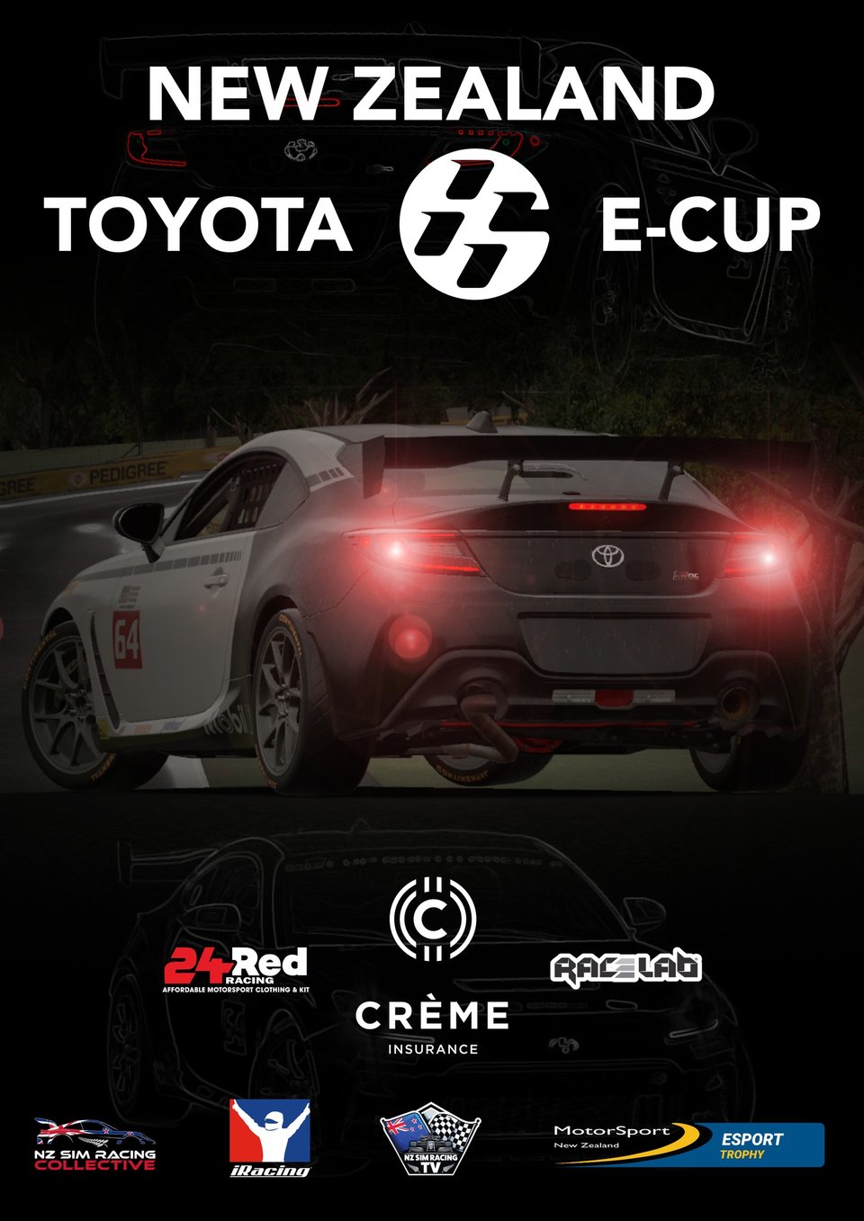 NZ Toyota 86 E-Cup Poster