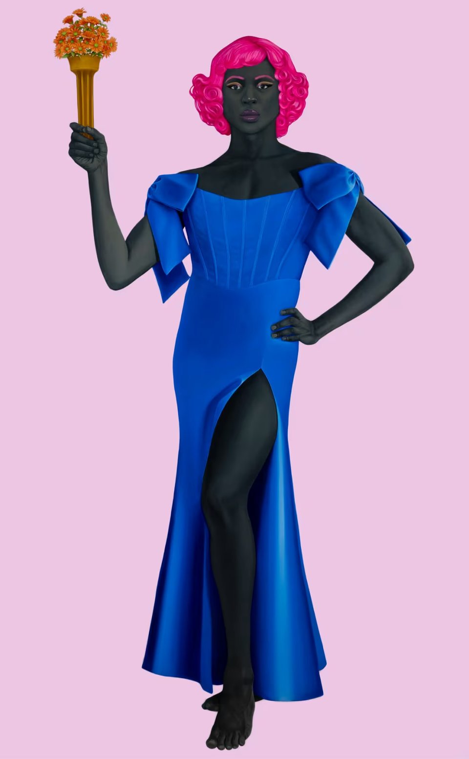 Painting Trans Forming Liberty by Amy Sherald