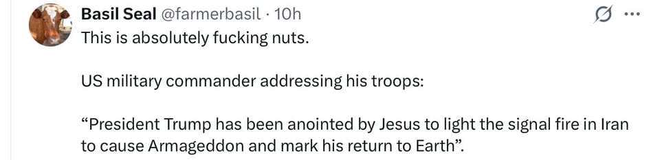 These folks think the invasion of Iran was God’s plan.