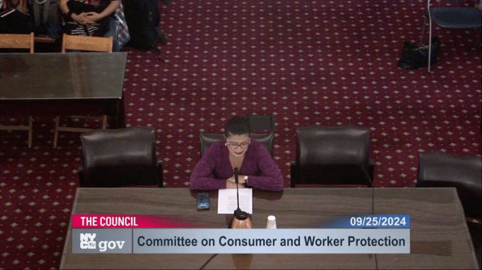 Jessica Ramos gives testimony