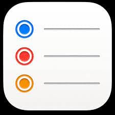an app icon of apple reminders