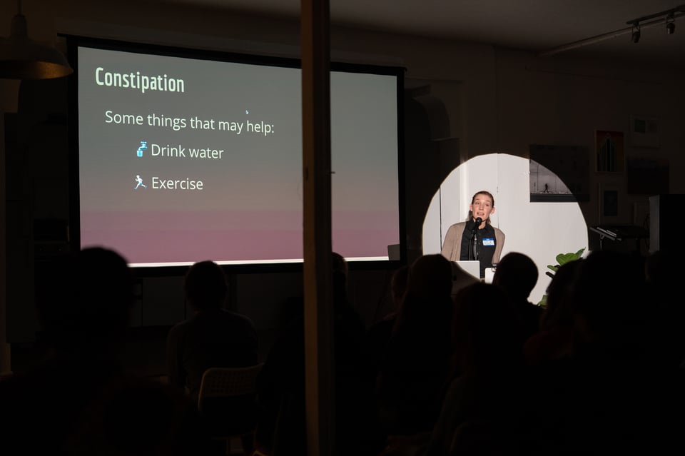 Lauren presenting.