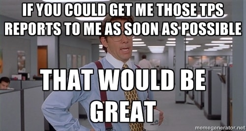 a photo of bullshit work