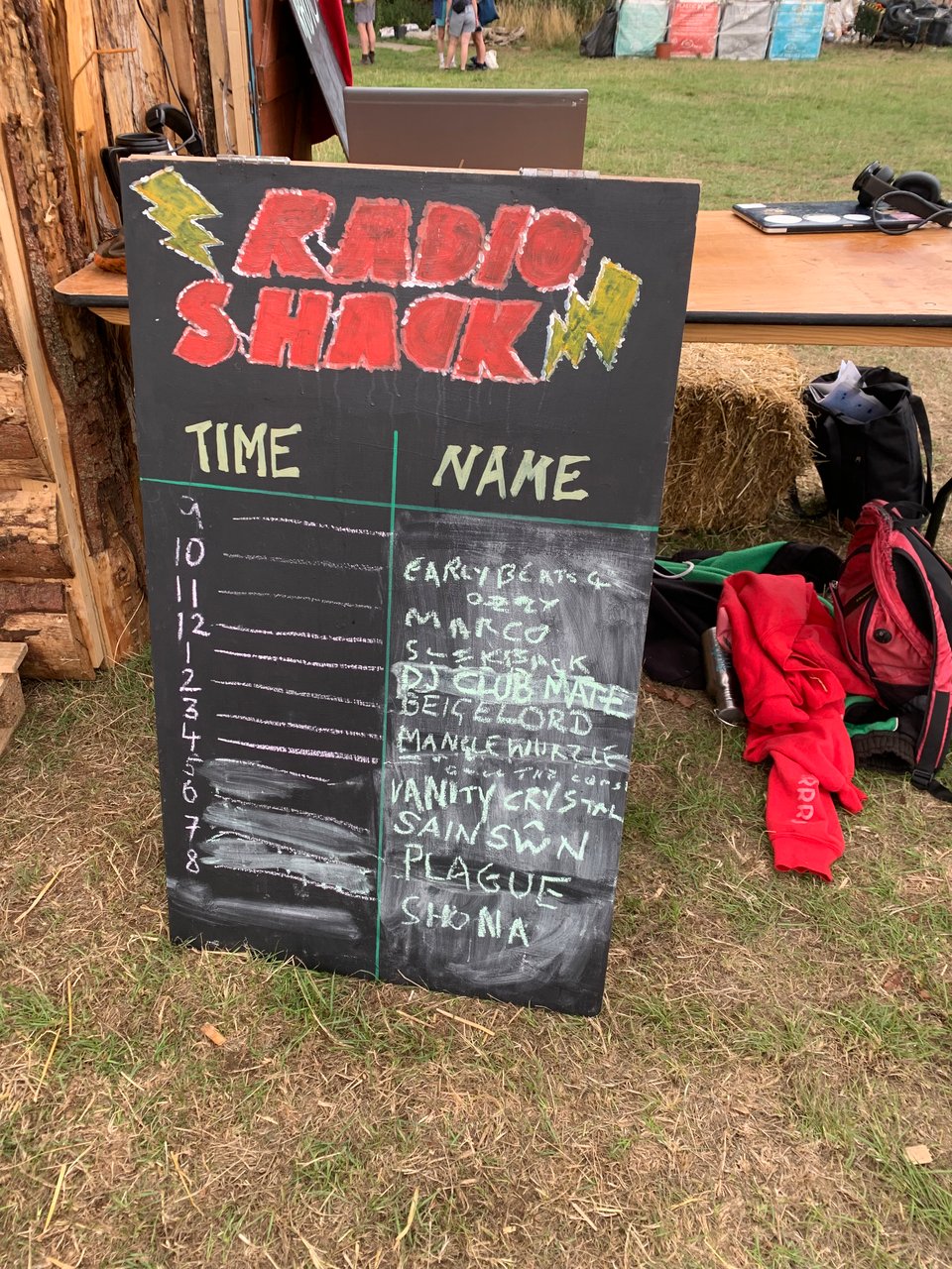 Vanity Crystal amongst the schedule of the at-site radio station.