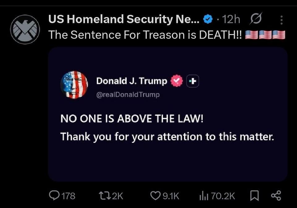 Trump rants about Obama’s supposed crimes.