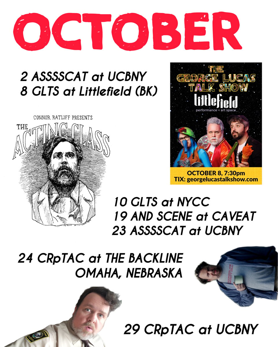 OCTOBER SHOWS!