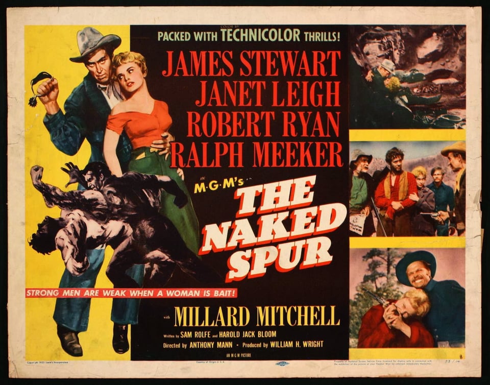 Poster for "The Naked Spur."