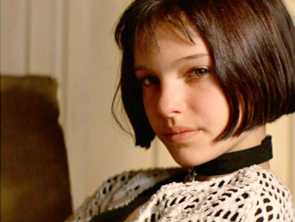 A screenshot of a young Natalie Portman