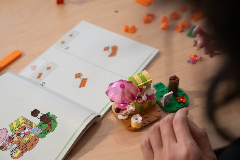 A LEGO set under constructions.
