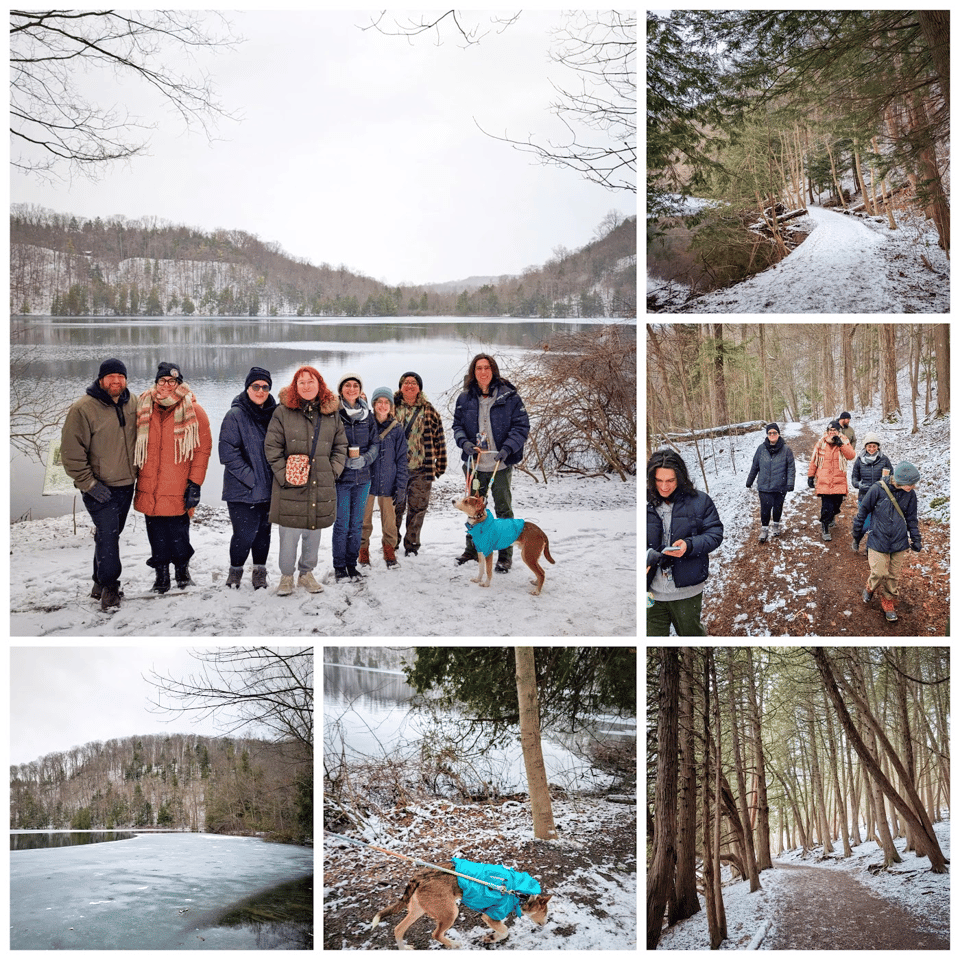 Some photos from our last hike at Green Lakes State Park.