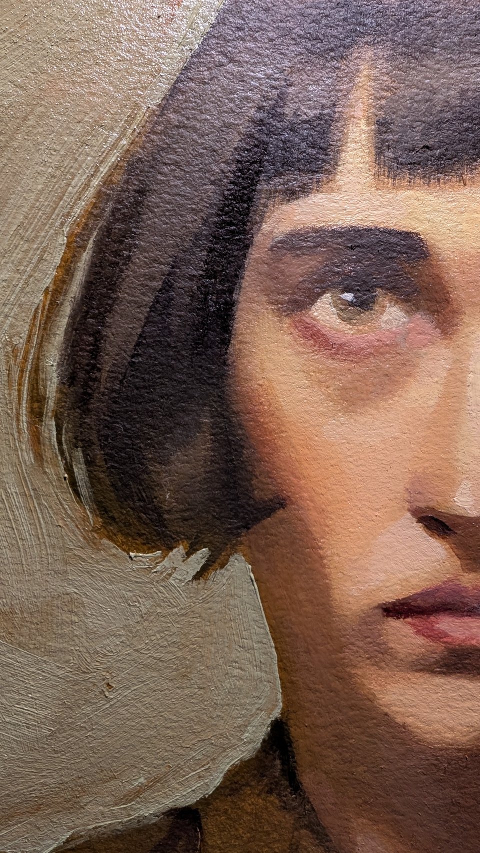 Detail of a portrait painting