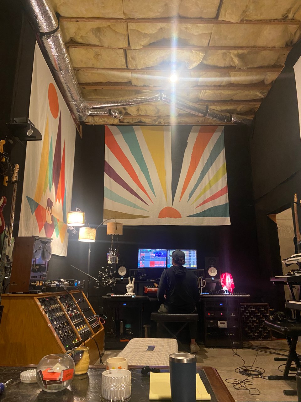 a recording studio