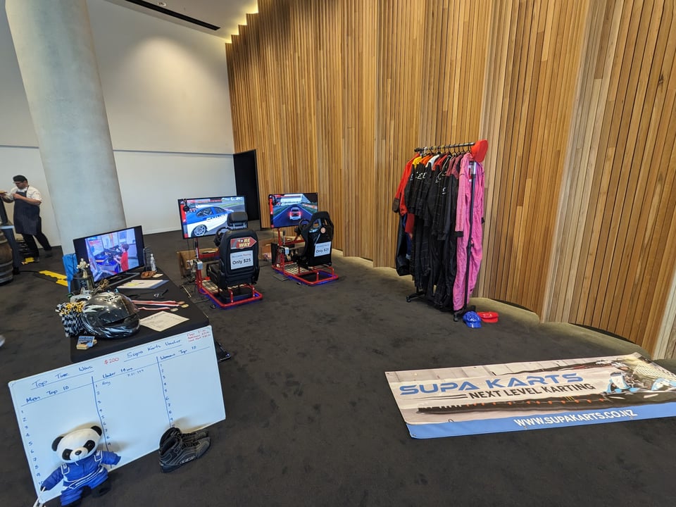 SupaKarts sim racing at Armageddon Christchurch