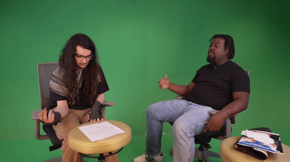 Screenshot of Mastafran's Interview with FAME 2026 with Mastafran himself sitting on the right chair.