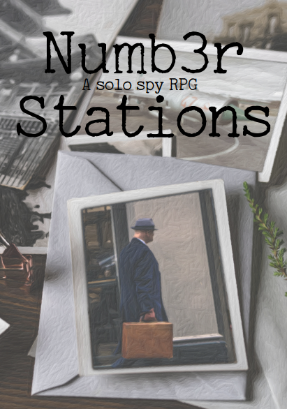 Numb3r Stations is a solo roleplaying game inspired by the Cold War, spies, secret messages and the subtleties of communication. During play you will take on the role of a spy sent to infiltrate enemy territory in order to undertake an important mission. Using real life number stations you will complete each stage of your mission and relay information to your unseen handler through a series of messages that outline your progress and inform them of what you have learned. But beware, success comes at a price. Counter-intelligence agents seek to discover your identity and completing your mission risks exposing the operation.
