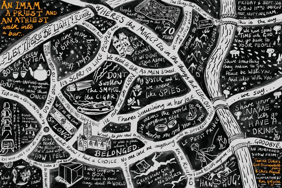 An incredible road map of the themes and ideas in our show.