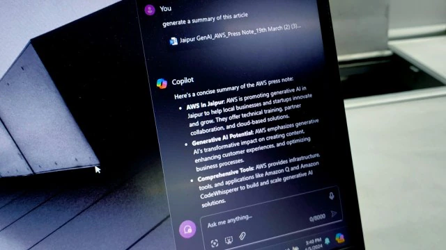 AI summarises a press release
