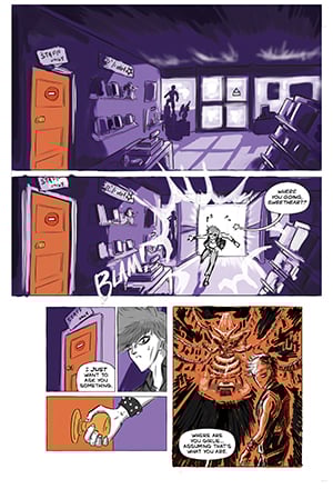 Page 1 of Cy and I's comic