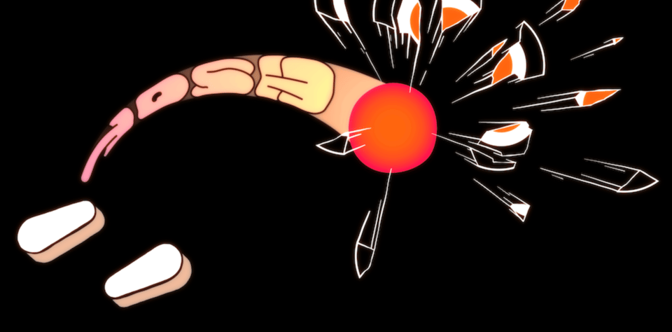 Screenshot of the videogame "Yosh Pinball".