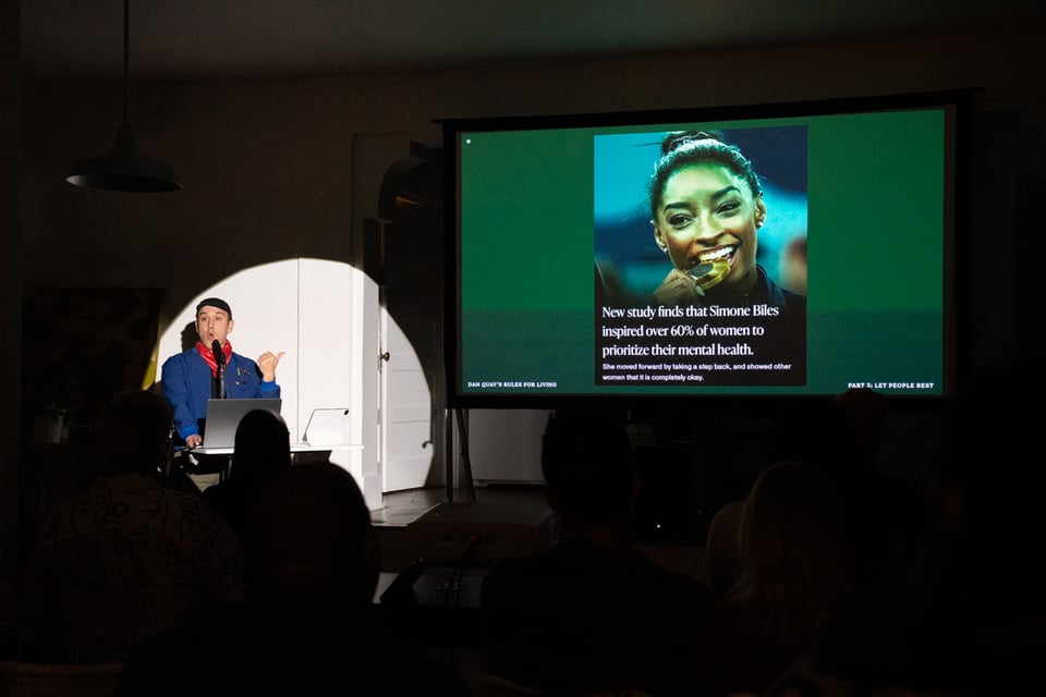 Dan presenting.