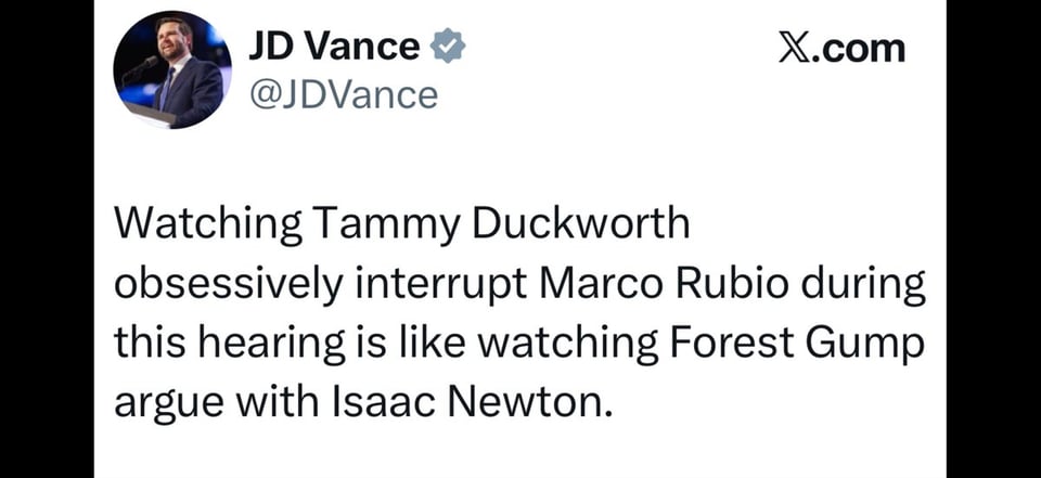 JD Vance is a lowlife.