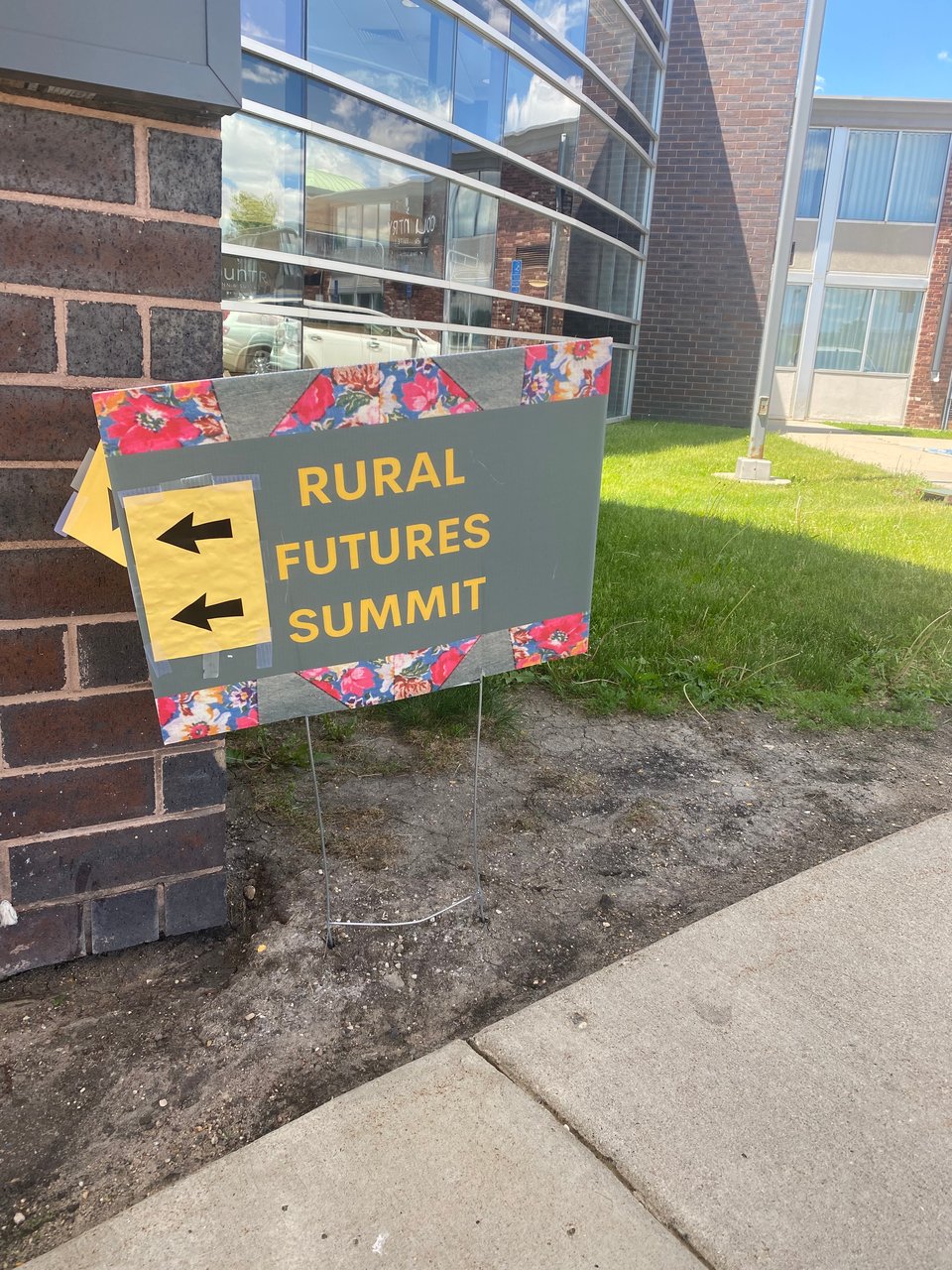 a sign that says rural futures summit