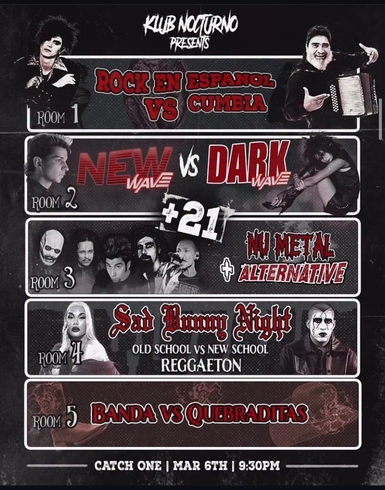 Nocturno flyer for March 6, 2026