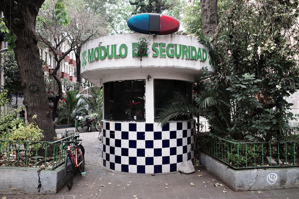 A police station in Mexico City