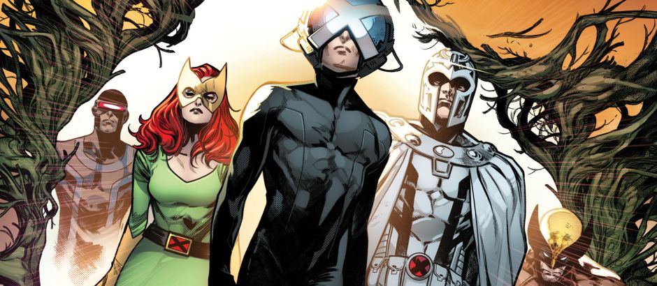 artwork from the cover of Marvel's House of X #1 by Pepe Larraz