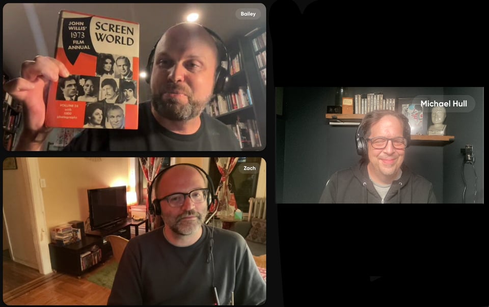 Guest Zach Clark with co-hosts Jason Bailey and Mike Hull.