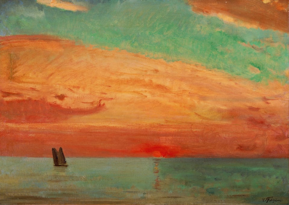 Sunrise over the sea