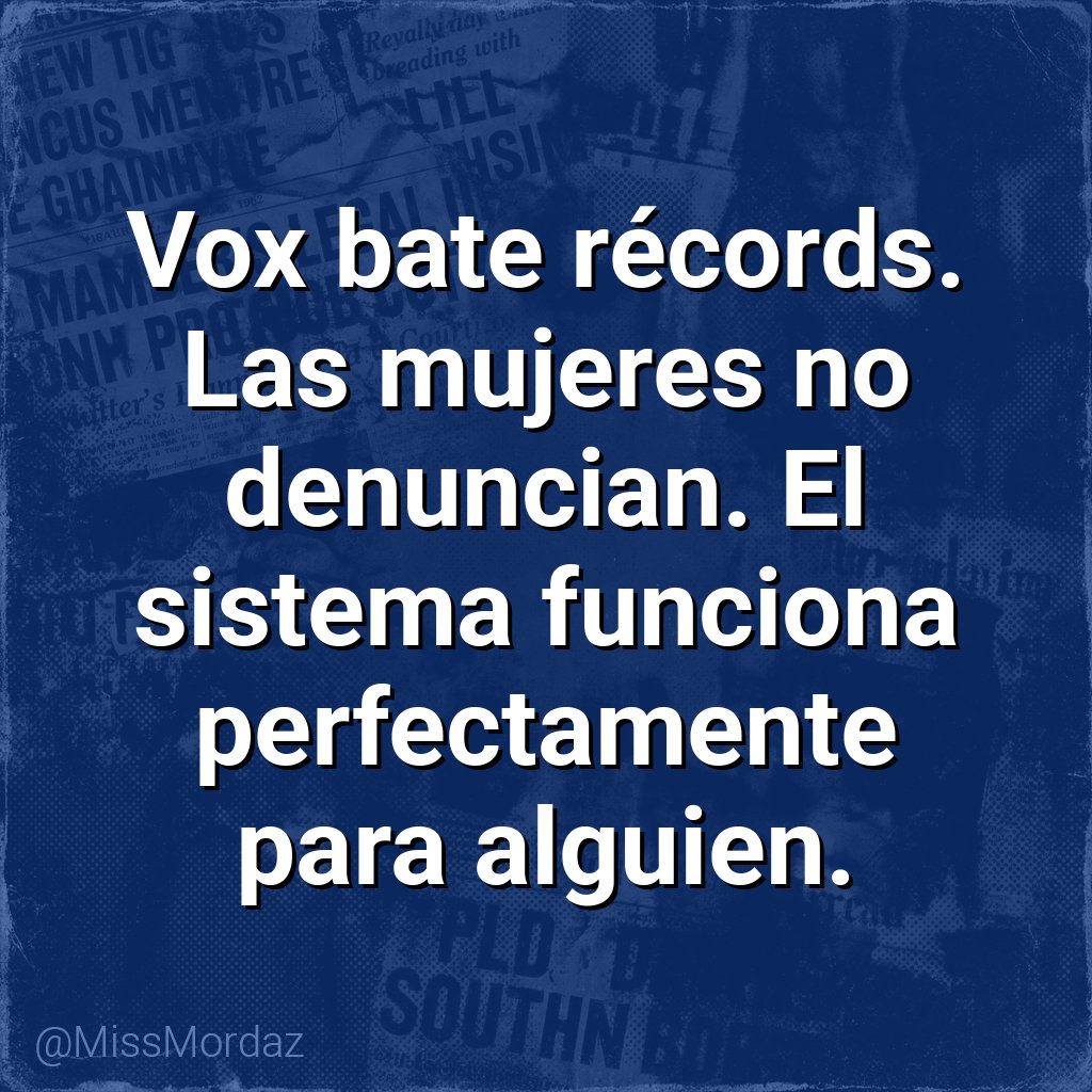 Cuarto récord consecutivo y las mujeres siguen sin denunciar. Qué coincidencia.