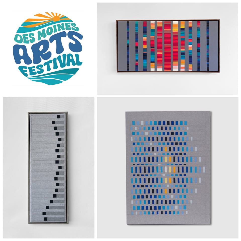 Des Moines Arts Festival- Mary Pow Designs textile art