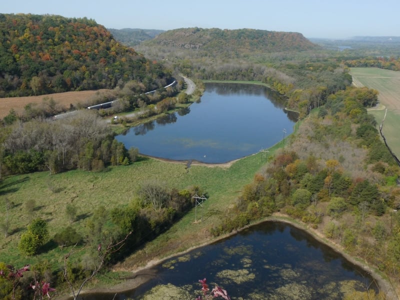 The view from Rattlesnake Bluff. The trailhead to this astounding path is off Hill Avenue. / Photo by Bruce Ause