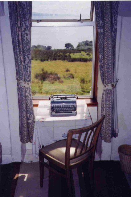 the view through the window at Barnhill on Jura, where Orwell could be heard clacking out his novel 1984 in the winter of 1948