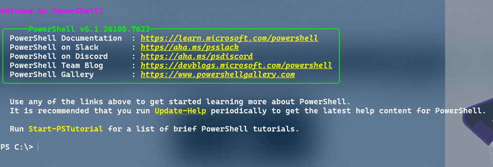 PSIntro on Windows PowerShell