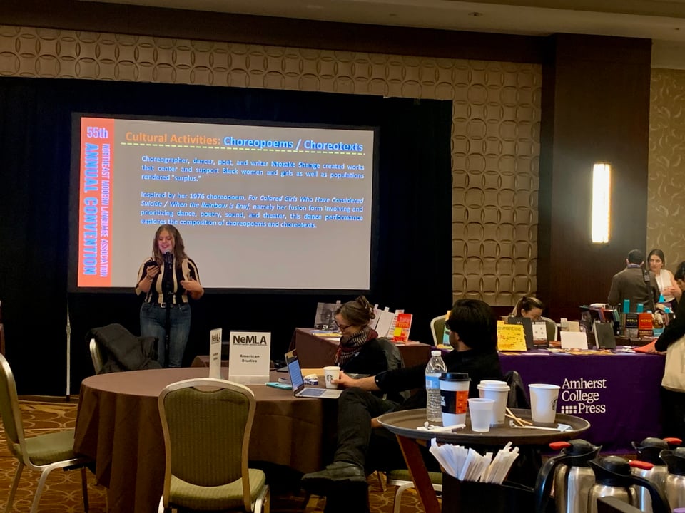 Amy Argentar reading at NEMLA