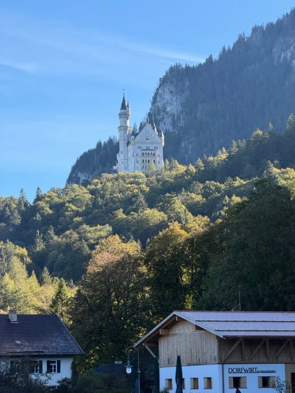 Photo of Neuschwanstein on the hill