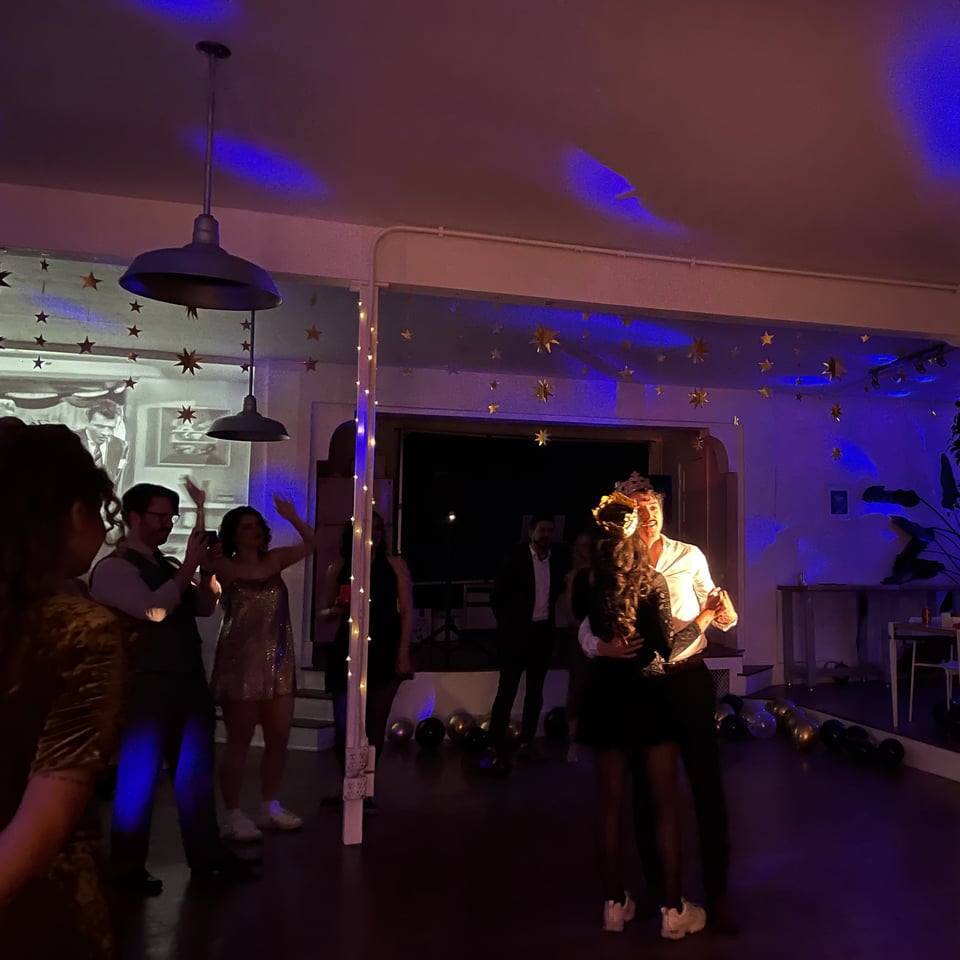 Ivan and Livvy dancing.