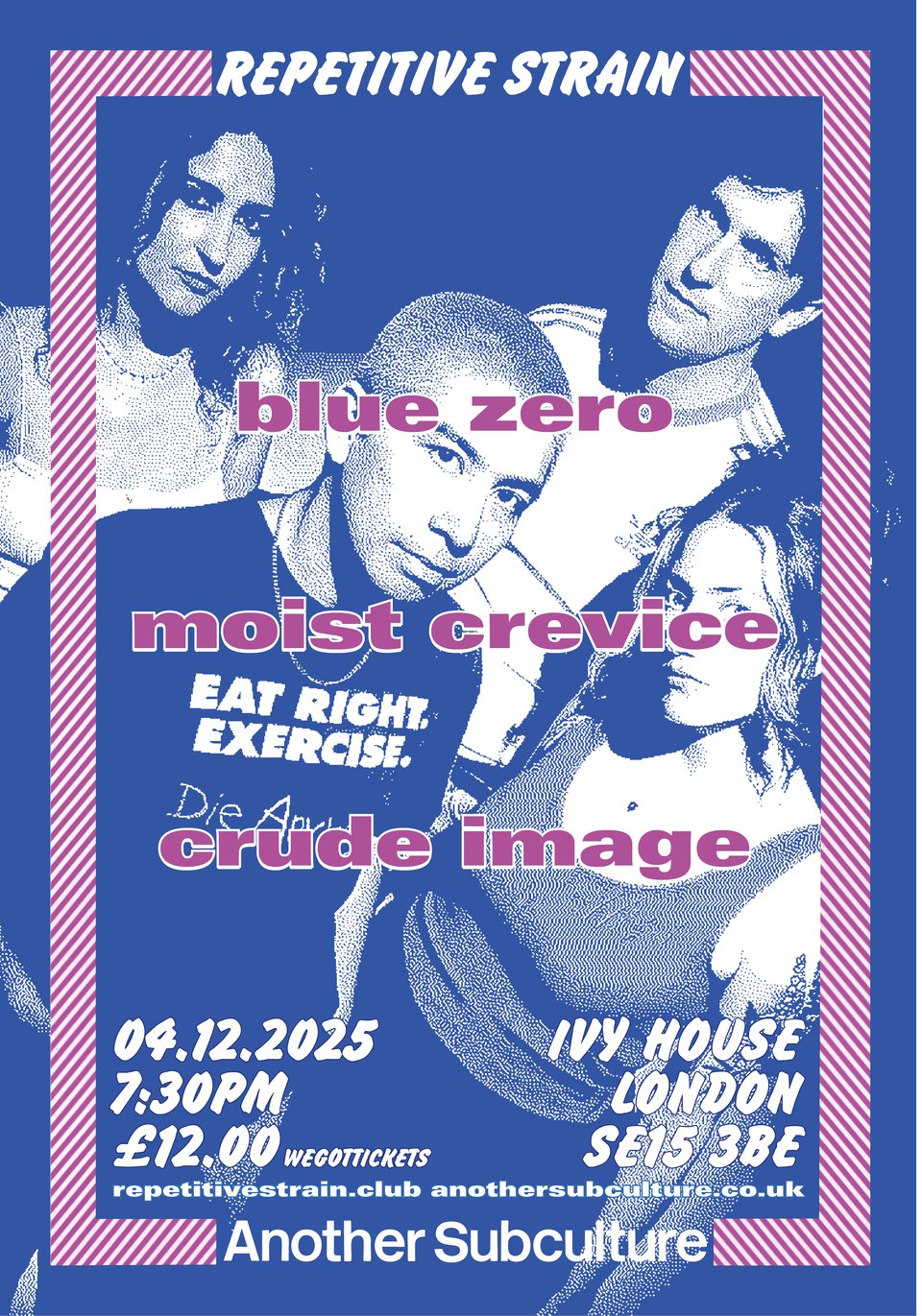 Flyer for the Blue Zero gig on Thursday.