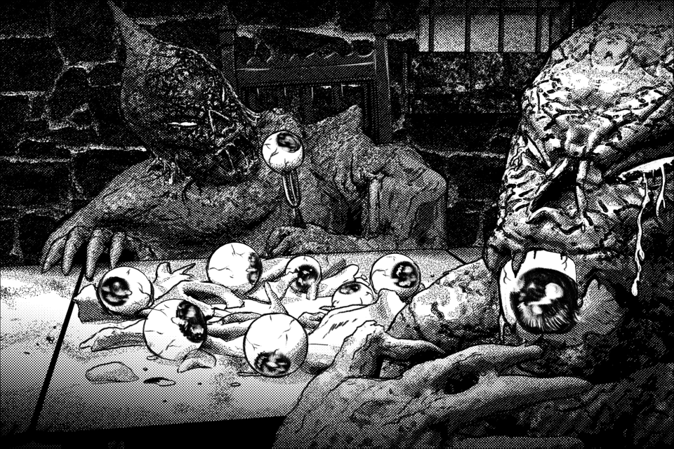 monsters eating eyeballs