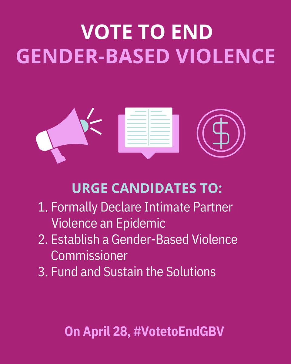 Will you #VoteToEndGBV?