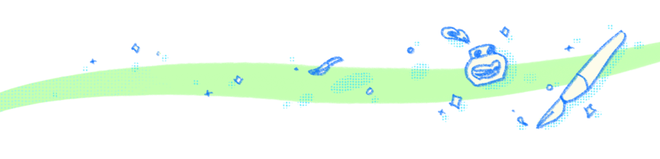 Illustration of a dip pen and ink.