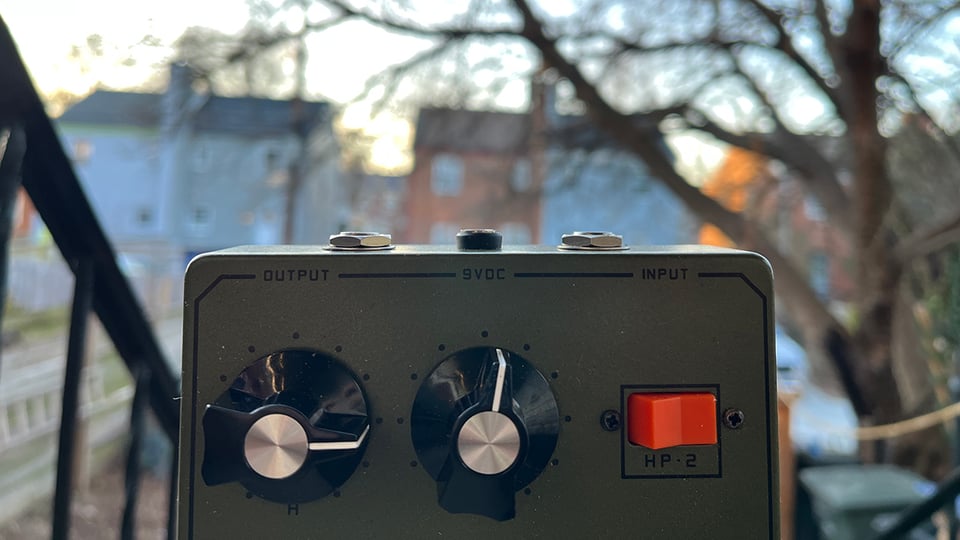 Land Devices HP-2 pedal on my back porch